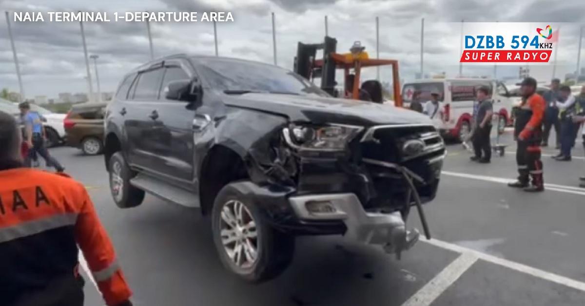 SUV that rammed into NAIA Terminal 1 departure area